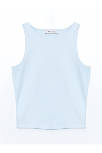 LC Waikiki New Season Blue Crew Neck Women's Athlete