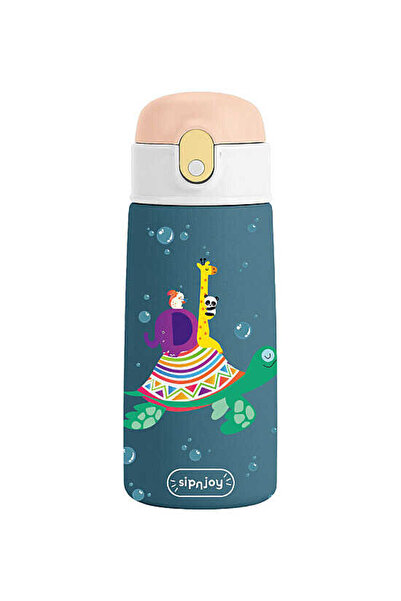 SipnJoy - Sipsquad Çocuk Su Termosu 480 Ml - Turtle Voyage 1000-480-05