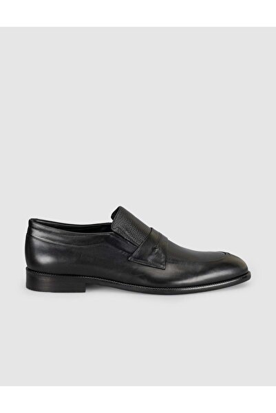 Cabani Premium Leather Black Men's Classic Shoes