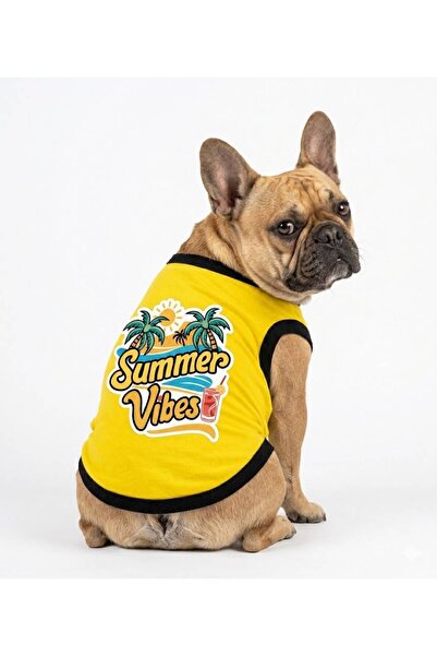 PetiliDünya Summer vibes köpek atlet kedi köpek kıyafeti