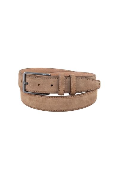 AMALFİ ITALIAN NATURAL Leather LEATHER Belt 3.5 CM