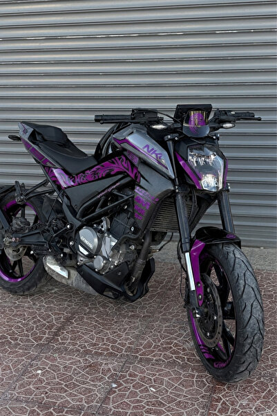 Banxtre CFMOTO NK250 için Tribal Detaylı Komple Jant ve Grenajlar için Sticke...