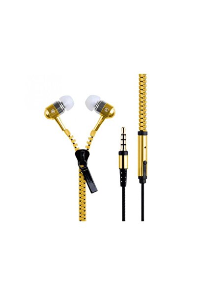 zutech Yellow zipper headphones
