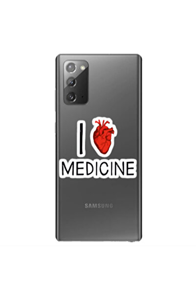 Other Samsung Note 20 I Love Medicin Transparent Silicone TPU Θήκη