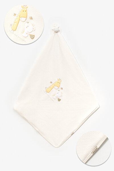 Bebitof Cute Giraffe and Teddy Bear Patterned 85X88 Cm. Double Layer Quilted ...