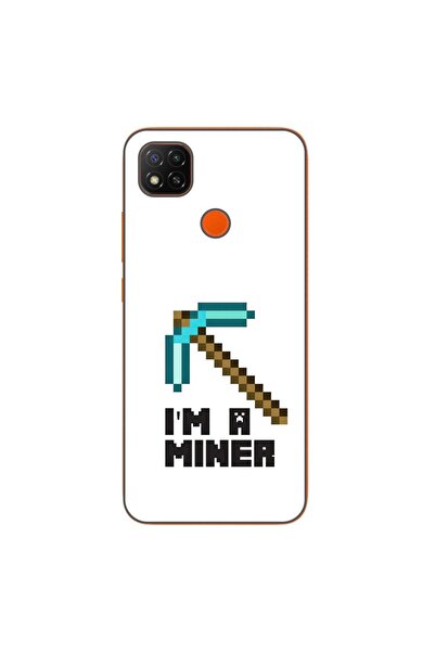 OEM Husa compatibila cu Xiaomi Redmi 9C, 9C NFC Silicon Gel Tpu Model Minecra...