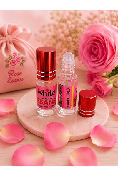 ROSE WHİTE BAHÇE GÜLÜ ESANS (PARFÜM ETKİLİ) 5ML.