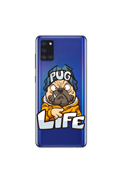 Other Samsung A21S Pug Life 2 Transparent Silicone TPU Θήκη