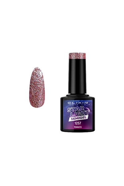 Elixir STAR LIGHT SEMI GEL (ΗΜΙΜΟΝΙΜΟ ΒΕΡΝΙΚΙ) -1257 (TOMATO) 8ML