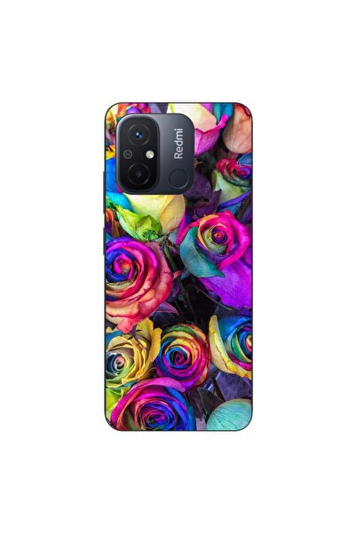 OEM Husa compatibila cu Xiaomi Redmi 12C Silicon Gel Tpu Model Trandafiri Col...