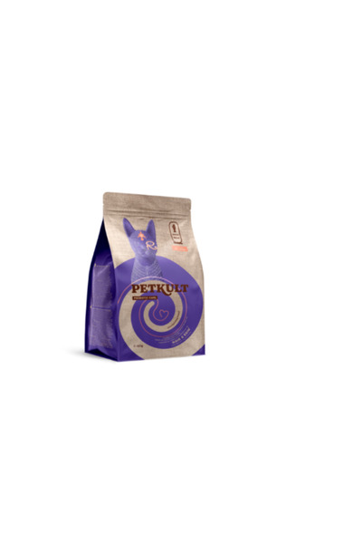PetKult Probiotic Care Dry Cat Food with Salmon, 400g, Omega-3 and Omega-6, G...