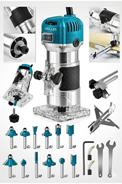 Pro Müller Alman Profesyonel Formika Traşlama Freze Makinası Ve Uçları 6 Mm Pens