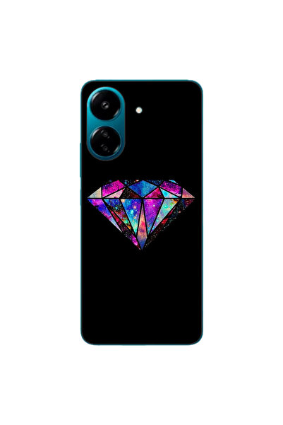 OEM Husa compatibila cu Xiaomi Redmi 13C 4G Silicon Gel Tpu Model Diamond Black