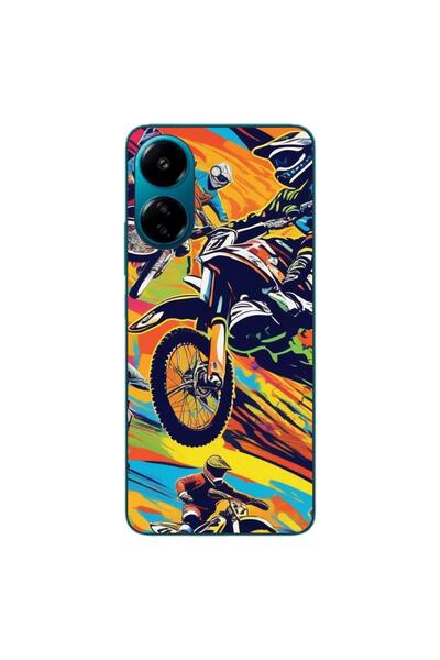 OEM Husa compatibila cu Xiaomi Redmi 13C 4G Silicon Gel Tpu Model Motocross P...