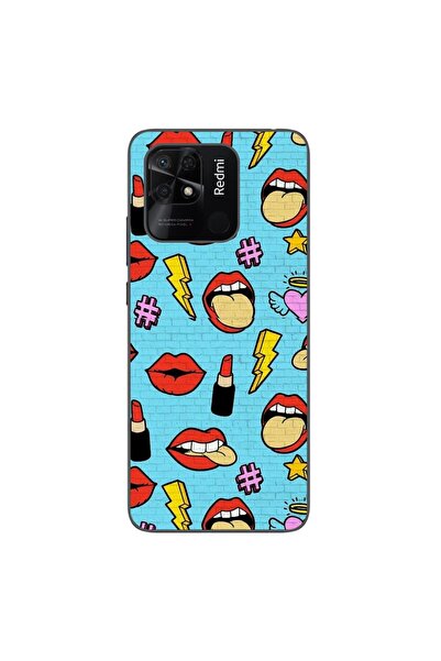 OEM Husa compatibila cu Xiaomi Redmi 10C Silicon Gel Tpu Model Pop Art Lips