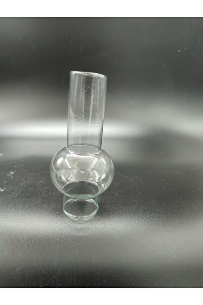 KUĞULU MİNYATÜR GAZ LAMBASI CAMI.FRANSIZ MODEL.ŞEFFAF RENKTE (Alt yuva çapı:3.00cm-h:11.50cm)
