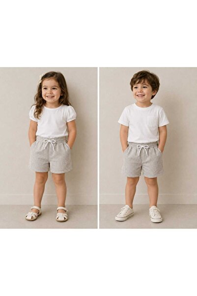 Nzm kids Kız/Erkek Çocuk Şort