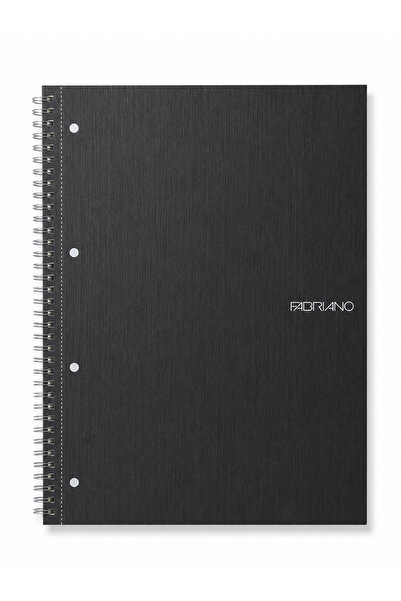 Fabriano Caiet 'Bio Spiralato' A4, 70 de file, cu spirală, microperforat. Nero