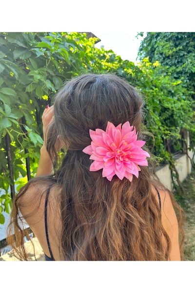 FloresDeCarnaval Berry Blush Flower Buckle with Pen 🎀   Summer Trend
