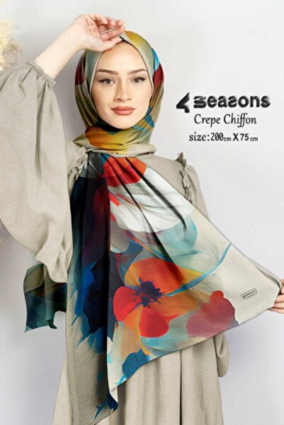 4seasons scarf Crepe Chiffon Veil