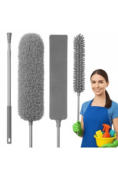 SNM Maturica Praf, SNM, Set 4in1 Cu 3 Capete Inlocuibile Din Microfibra, Peri...
