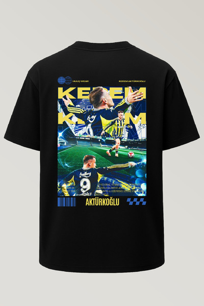 huuq wear Unisex FB Kerem Aktürkoğlu T-shirt %100 Pamuk
