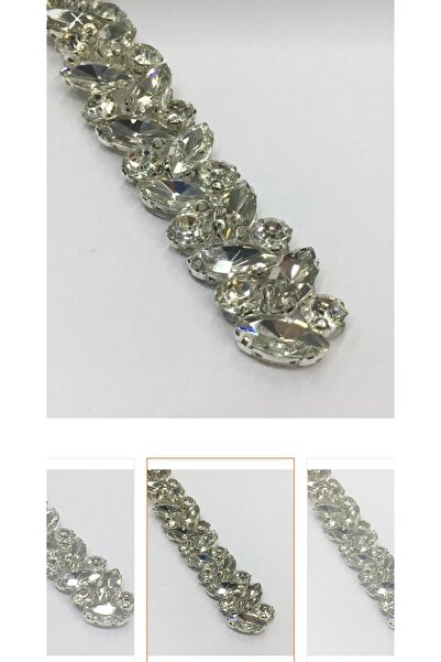 Ganz trend Kristal Taşlı Ütü ile Yapışan Aplik Şerit 50 cm