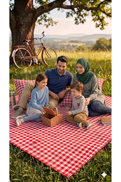 baladı home ev tekstil home collection 3Parça Piknik Seti - 150x150 cm Piknik...