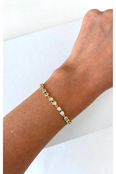 XUPING JEWELRY Special Series Mini Round Stone Stringed Thin Chain Xp Gold Co...