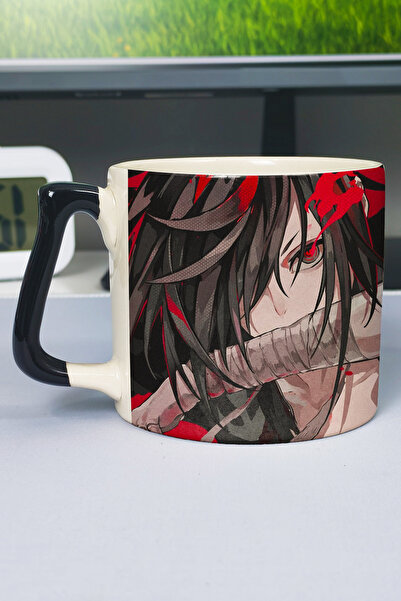 ZipZap Dororo Anime Printed Ceramic Luxury Mug (1 Piece) Custom Black Handle ...