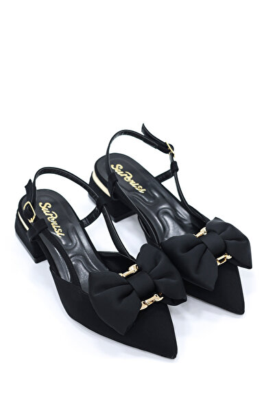 kajal ayakkabı Sup 3648 Low Heeled Shoes with Bow Detail