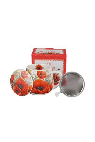 Livada cu Ceai Cană cu capac și infuzor "Poppies"