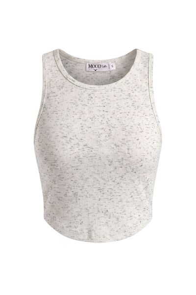 Mood Lab Kadın Kaşkorse Oymalı Fitted Crop Top Atlet