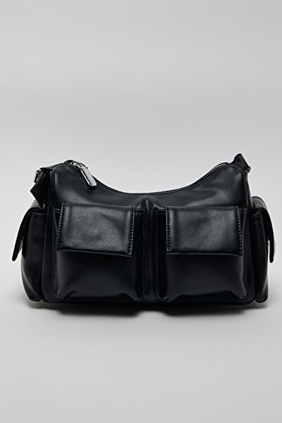 R&B Pockets Detail Shoulder Bag