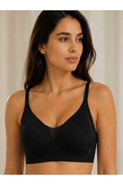 HİZORA SOFT Papatya Lazer Kesim Sütyen Pedli Dikişsiz İz Yapmayan Ayarlanabil...