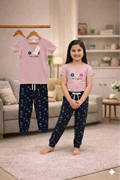 Alsadfine innovations Children's Pajamas Set for Girls for Summer with Patter...