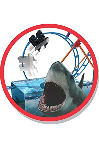 NEX مجموعة بناء قطار الملاهي المتحرك K`NEX Shark Attack مكونة من 170 قطعة