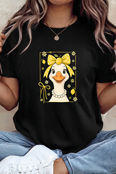 Sarah's Boutique Women's T-shirt – 100% cotton – Lemon Goose