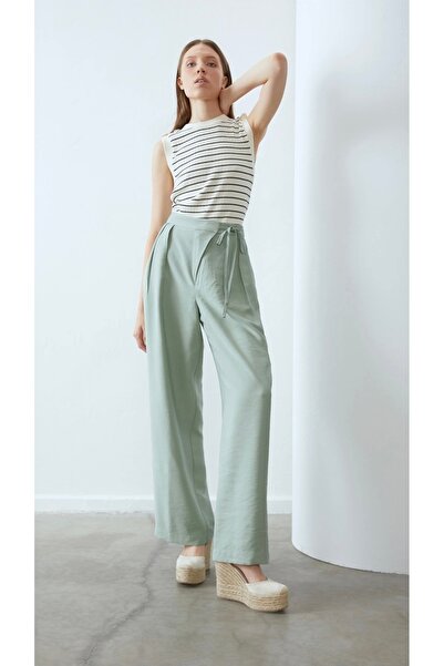 ANNA FİELD Pantaloni Dama Anna Field, Croiala Larga Wide-Leg cu Talie Inalta ...