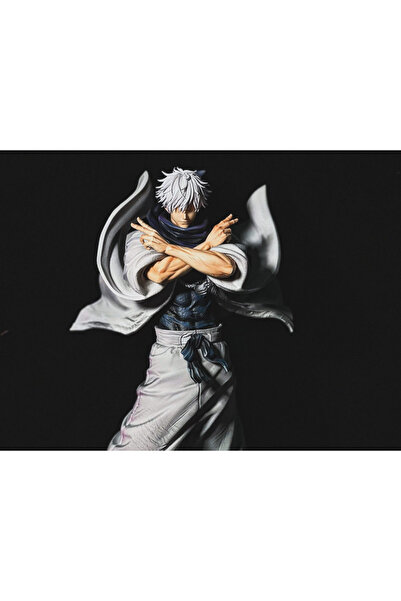 VOLOYAS Gojo Satoru Anime Figür 13 cm – Boyanabilir Beyaz Model + 3 Renk Boya...