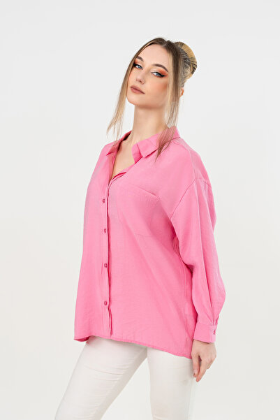 Jodtique Women's Oversize Pink Shirt