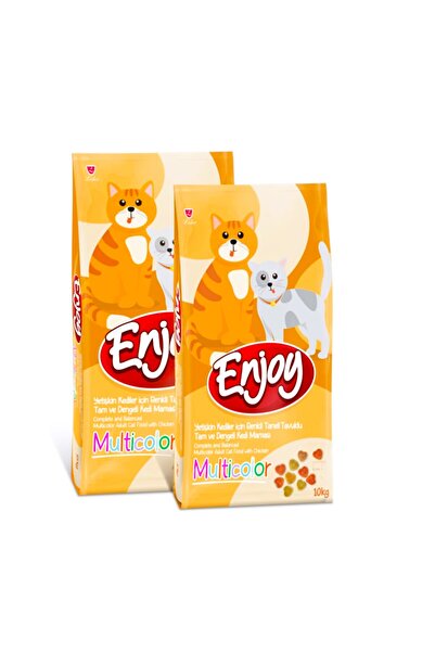 Enjoy Multicolor Tavuklu Yetişkin Kedi Maması 15 Kg
