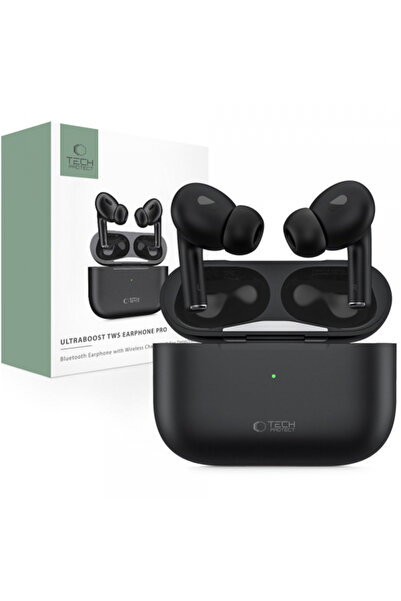 Tech-Protect Handsfree Bluetooth Ultraboost Pro, TWS, Negru