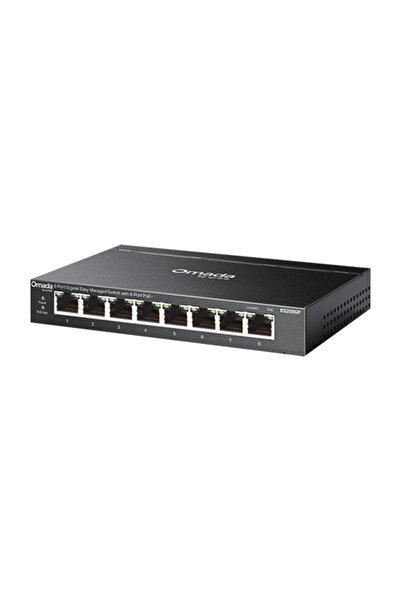 TP-LINK Switch L2, 8 porturi RJ45 1G PoE, Buget PoE 64W, Administrare ușoară ...
