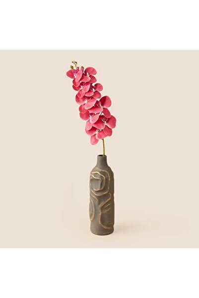 Evidea Deco Orkide Yapay Dal Çiçek - Koyu Pembe - 104 cm