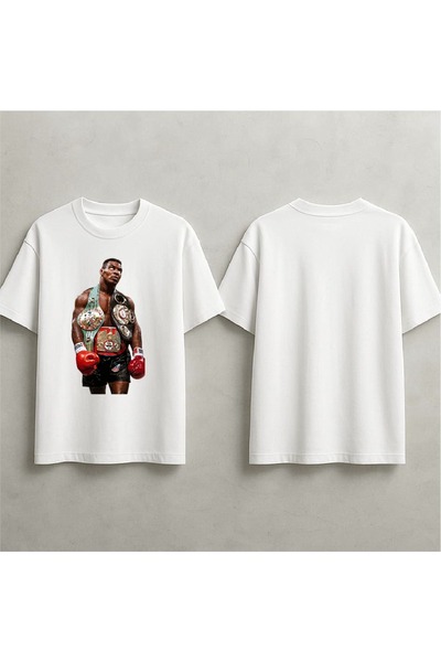 EFEVRA Mike Tyson Printed Oversized T-Shirt