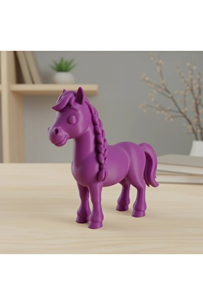 OEM Decorative Braided Mane Horse Figurine 7 cm