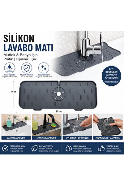 ÇARŞI HANEM Mutfak Banyo Lavabo Kenarı Silikon Matı