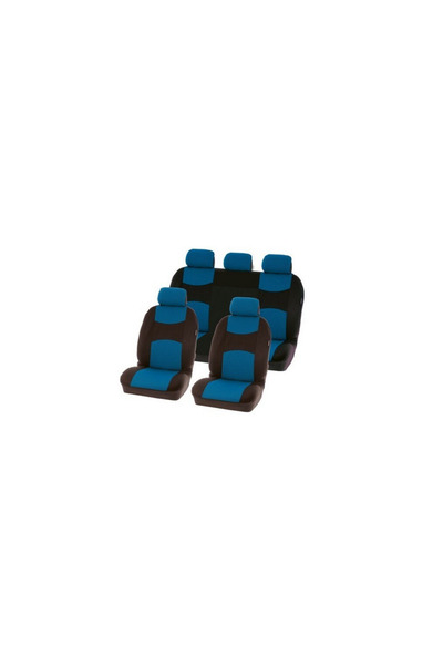 Carpoint Carpoint car seat cover Top Bottom Set , front and rear Chicago Blue