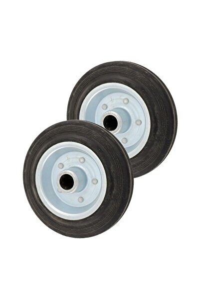 Lawazim BMB 2-Piece 125mm Rubber Replacement Wheels for Trolleys, Furniture, ...